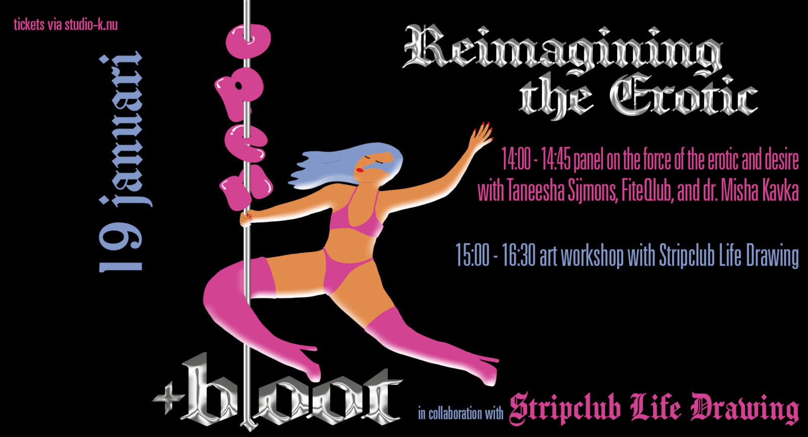 Zondag 19 Januari | Open+Bloot #2: Reimagining the Erotic